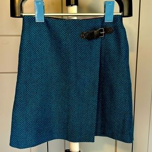 Beautiful Blue Biden Wool Skirt